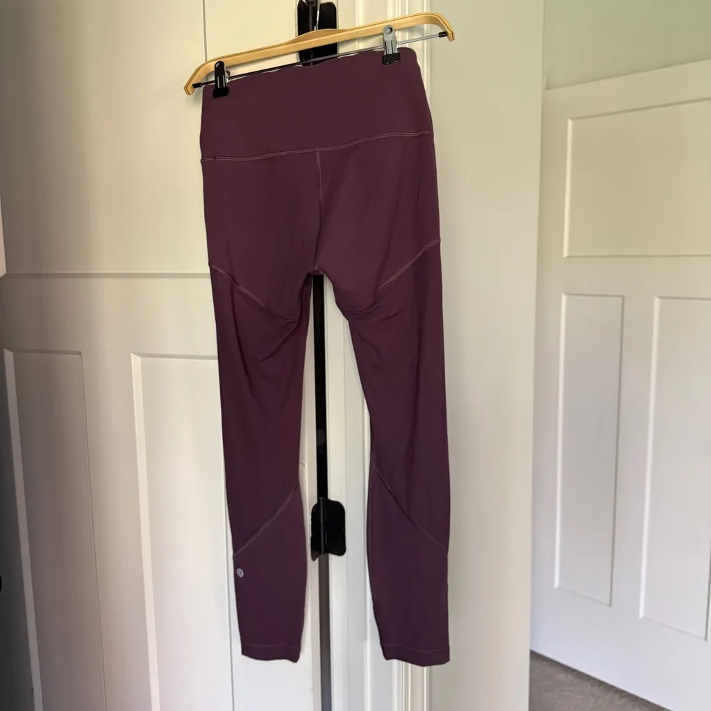 Lululemon Wunder Train High-Rise Tight Grape Thistle Purple Mesh Leggings - Image 8