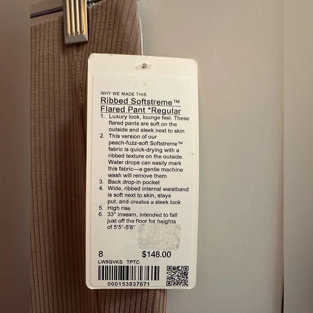 LULULEMON RIBBED SOFTSTREME FLARED PANT* reg Tauptastic - Image 3