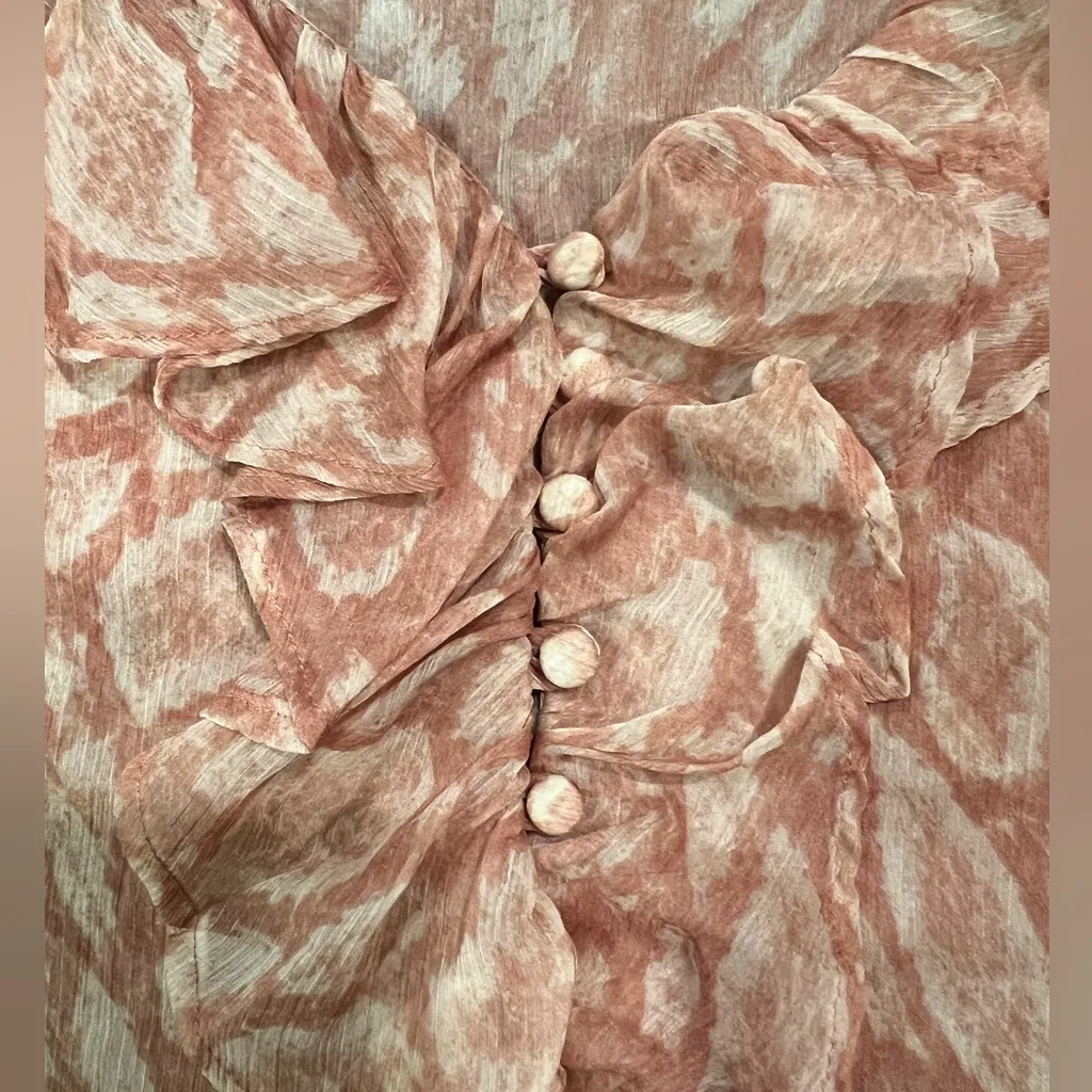 MISA LOS ANGELES LINDSAY TOP - ROSE PYTHON, Size XS NWT Runs Oversized - Image 10