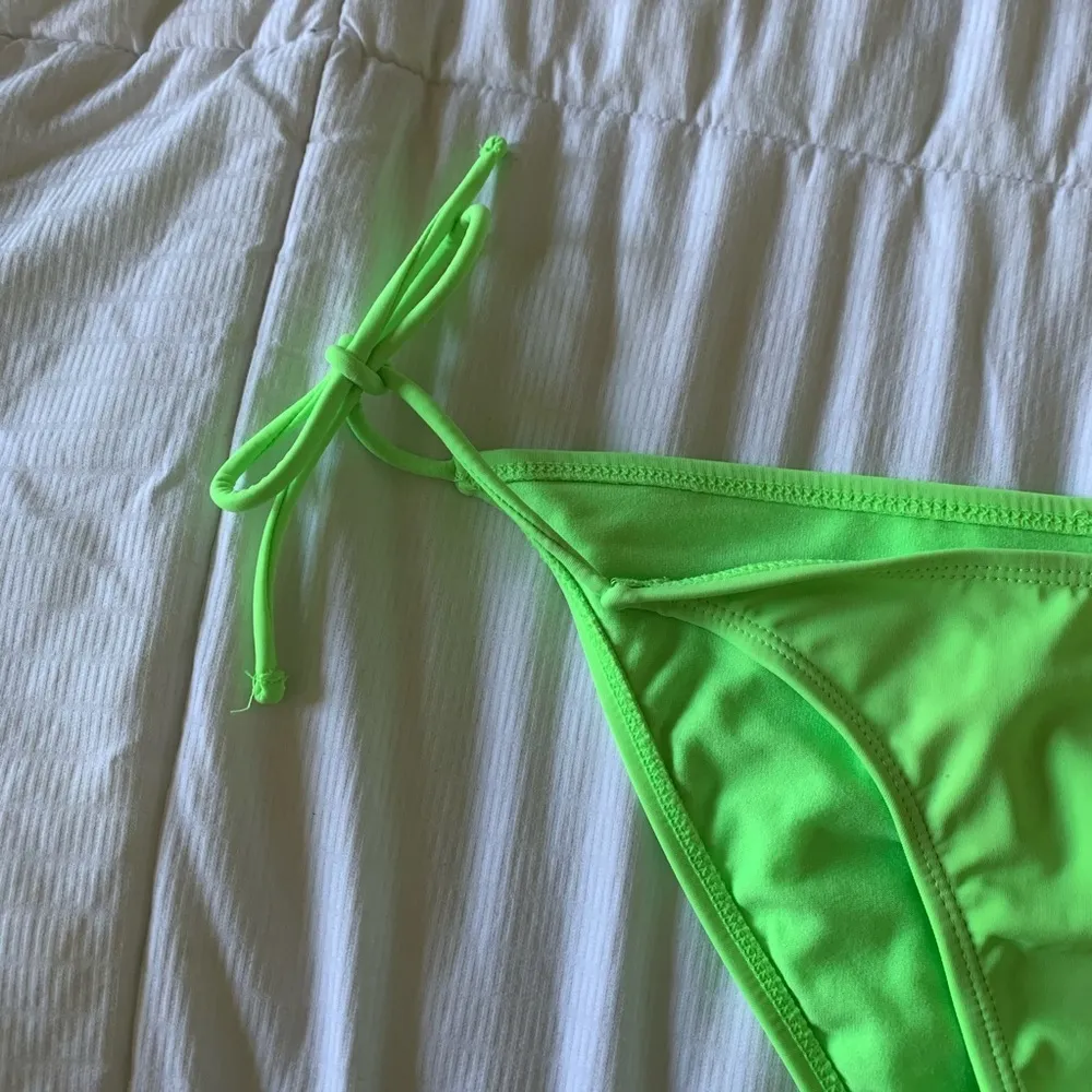 Neon Green Bikini Bottoms Size Small - Image 3