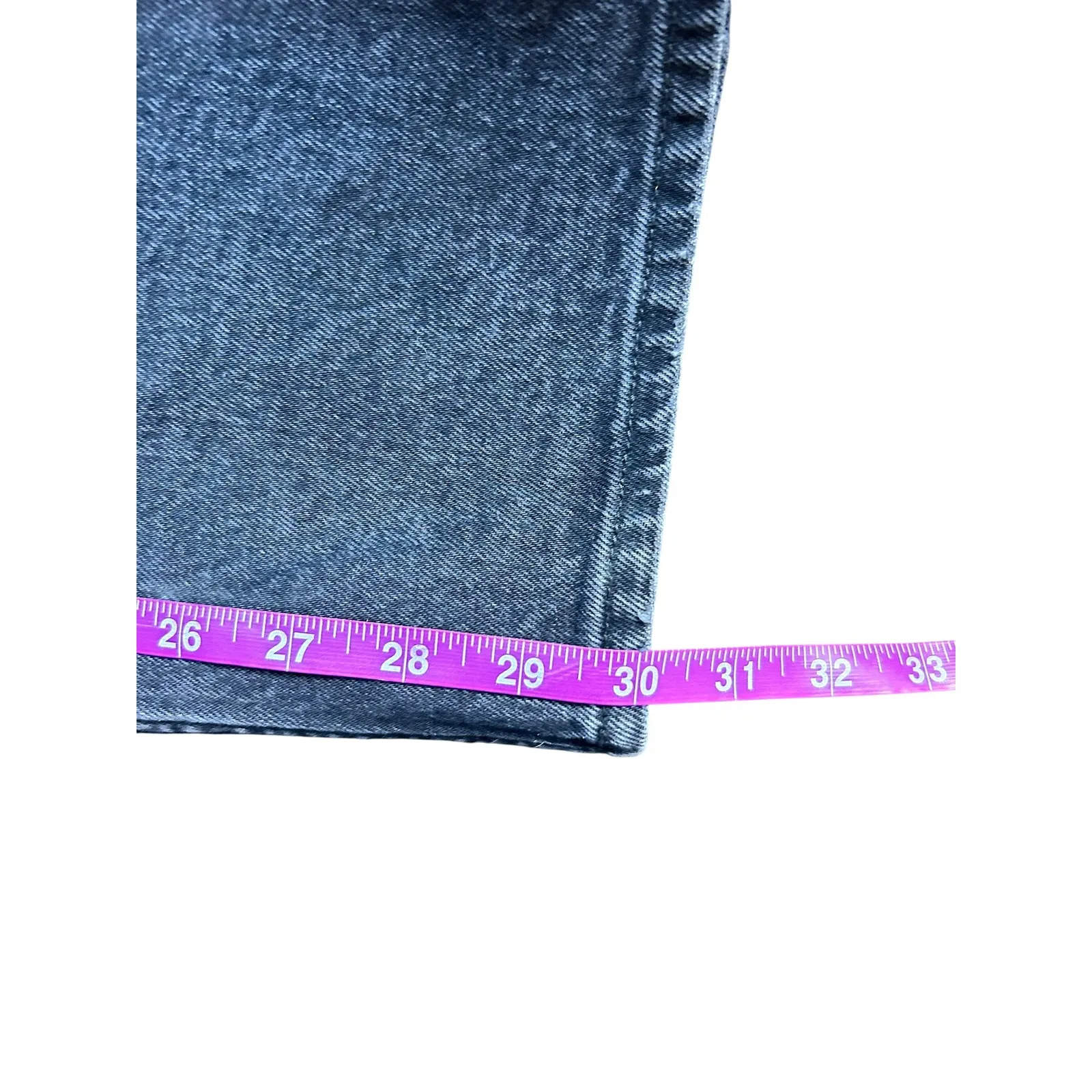 Abercrombie & Fitch The 90s Relaxed Jean Ultra High Rise Black Denim Size 28 - Image 7