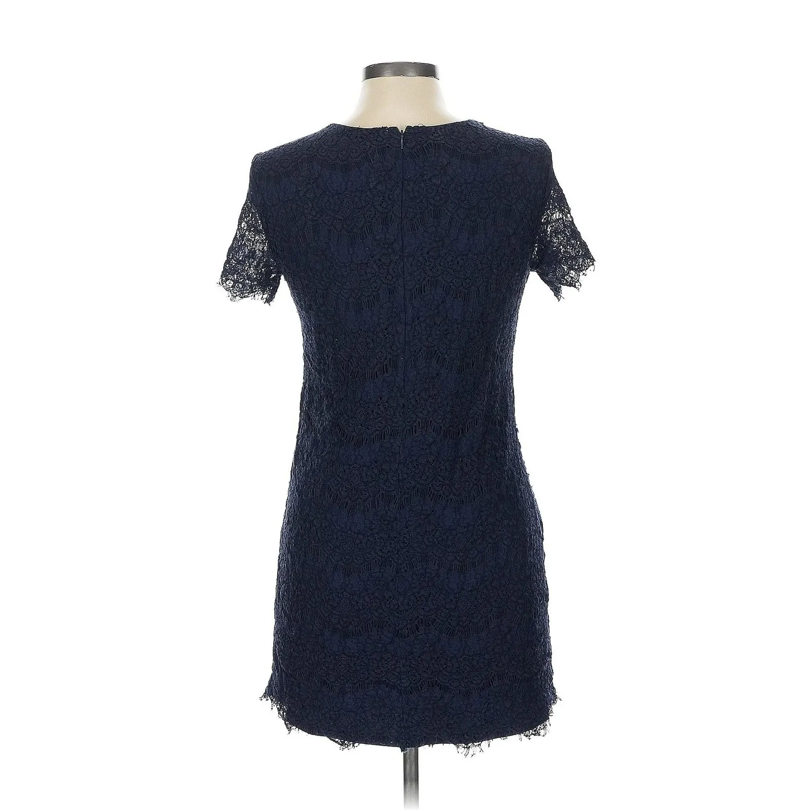 Lulus‎ Navy Blue Lace Mini Cocktail Party Dress - Women's Size L - Image 2