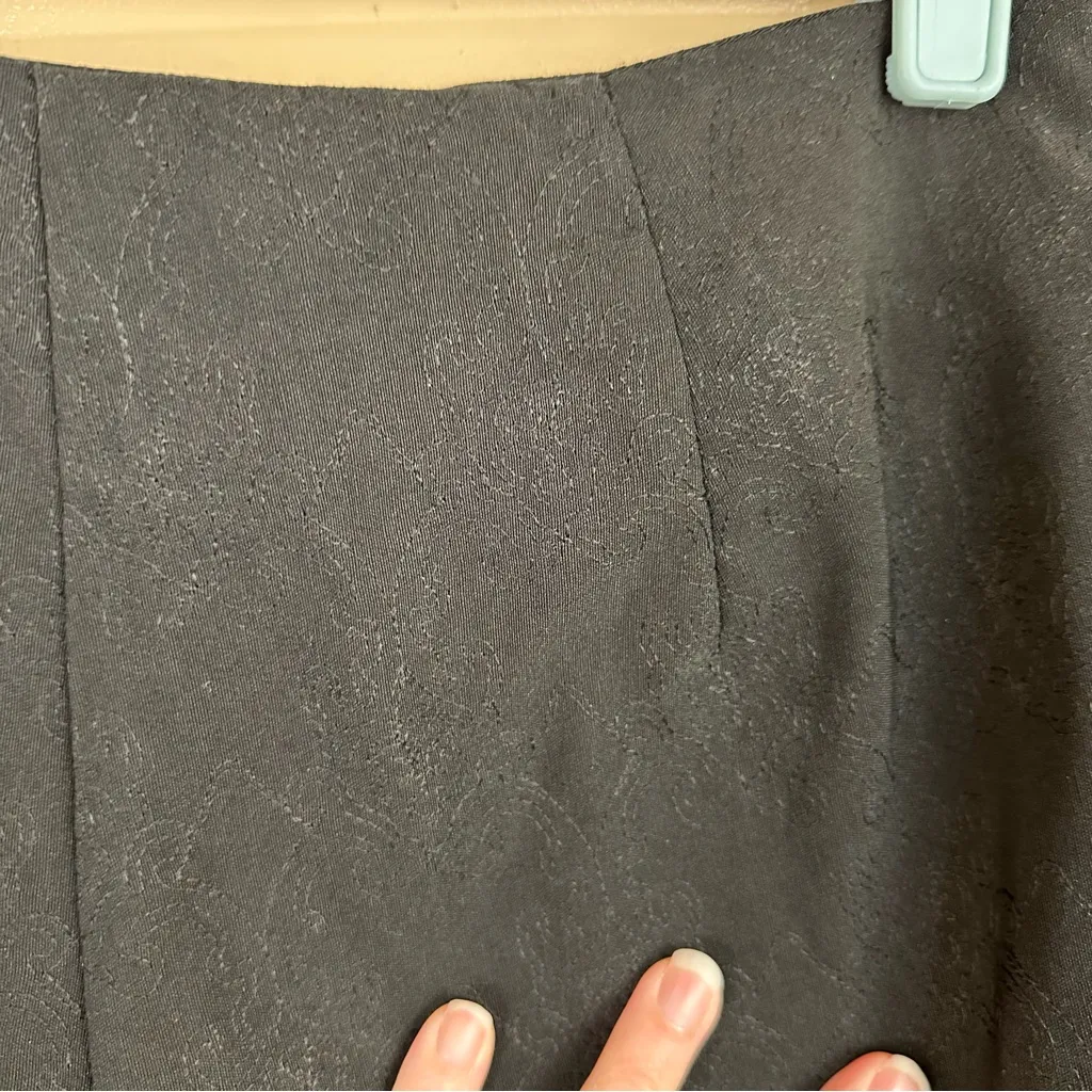 Worthington Women’s Black Embroidered Flat Front Dress Pants 10 Whimsigoth - Image 5