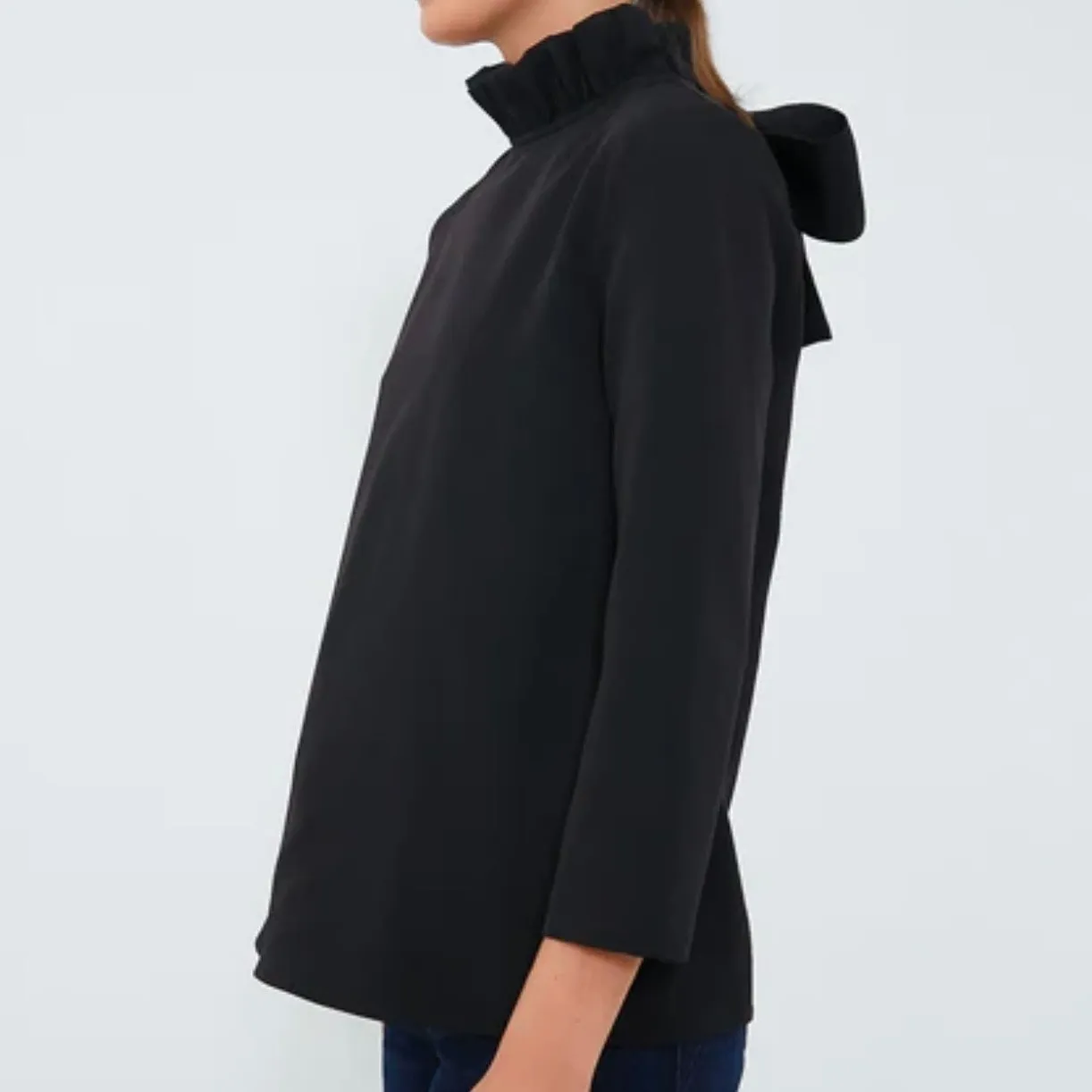 TUCKERNUCK | Faye Swing Top Blouse Tie Neck Bow Back 3/4 Sleeve | Size XXL - Image 4