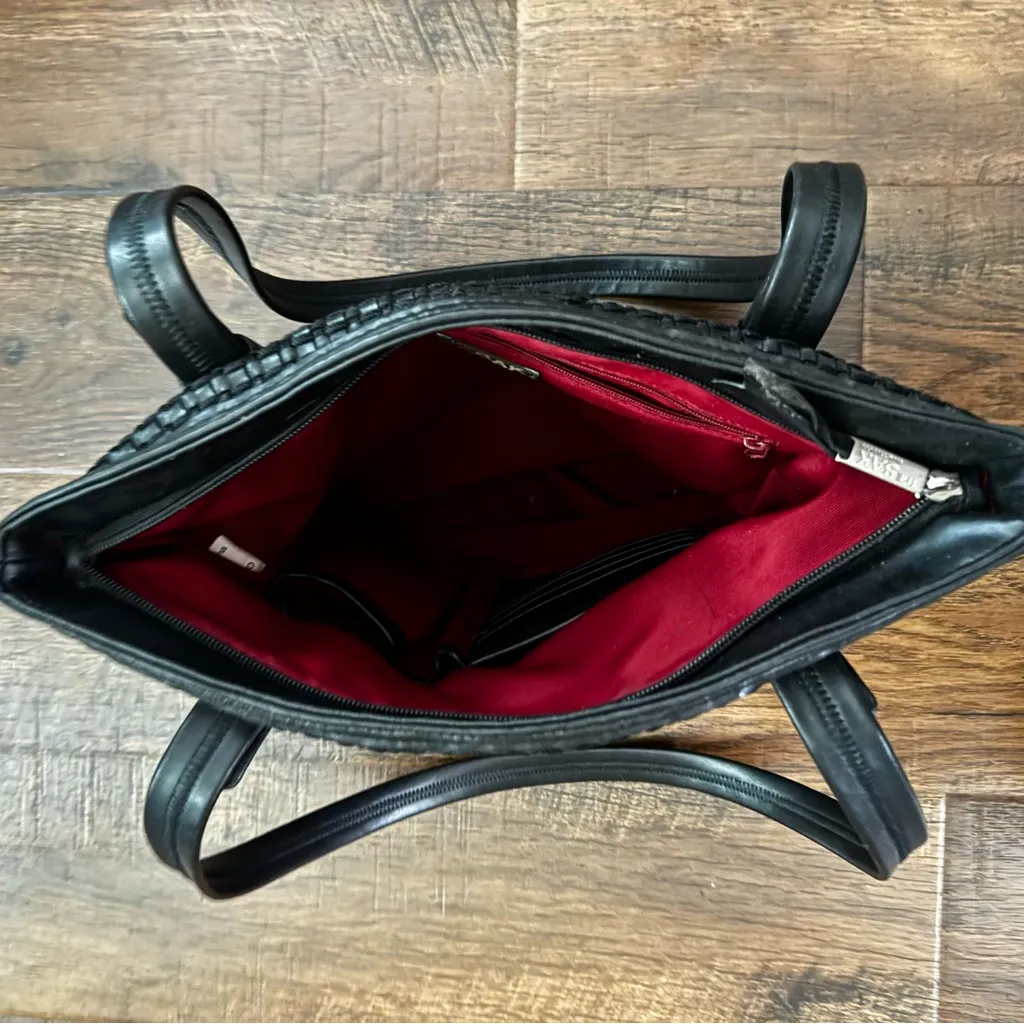 THE SAK ELLIOT LUCCA black PVC shoulder bag - Image 8