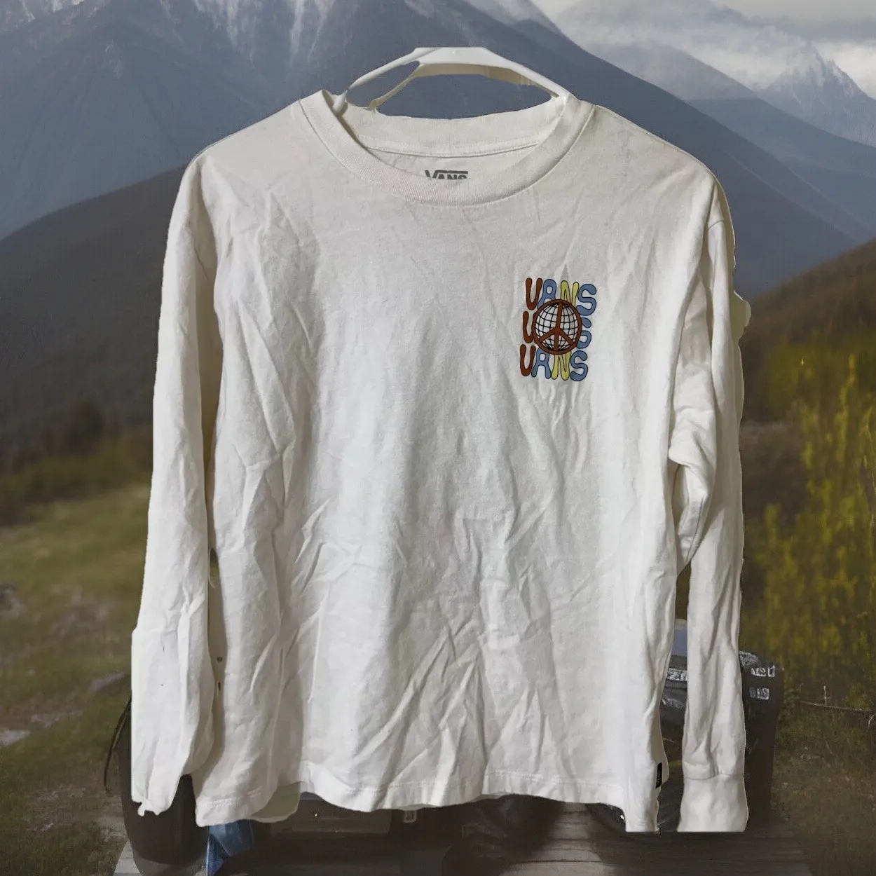 Y2K‎ VANS Glow Bully Womens Crop Tee Super Cool Street wear - Size S STREETWEAR - Image 3