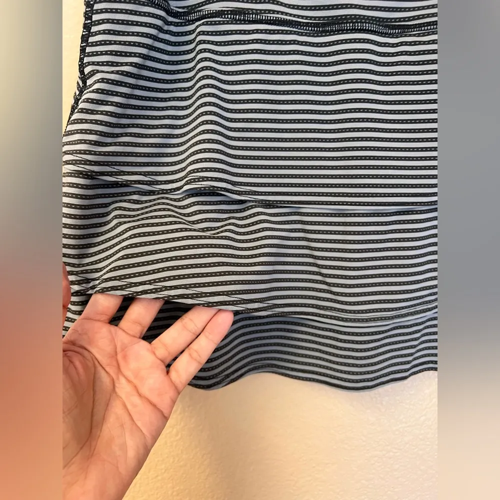 Athleta Stripe Swagger Tiered Tennis Golf Pickleball Skirt Size L - Image 3