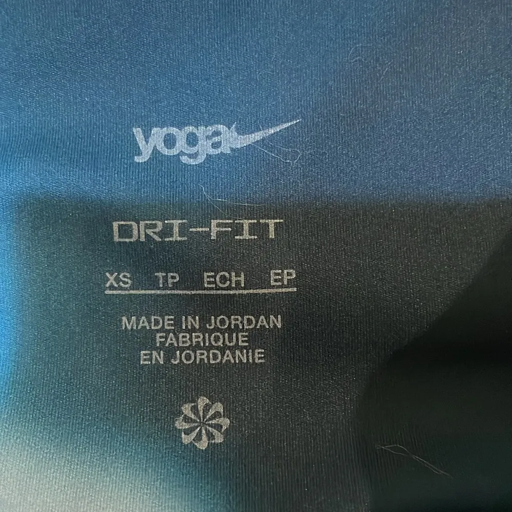 Womens New Nike Nike Yoga Dri-FIT Marina Blue High-Waist Leggings - Image 10