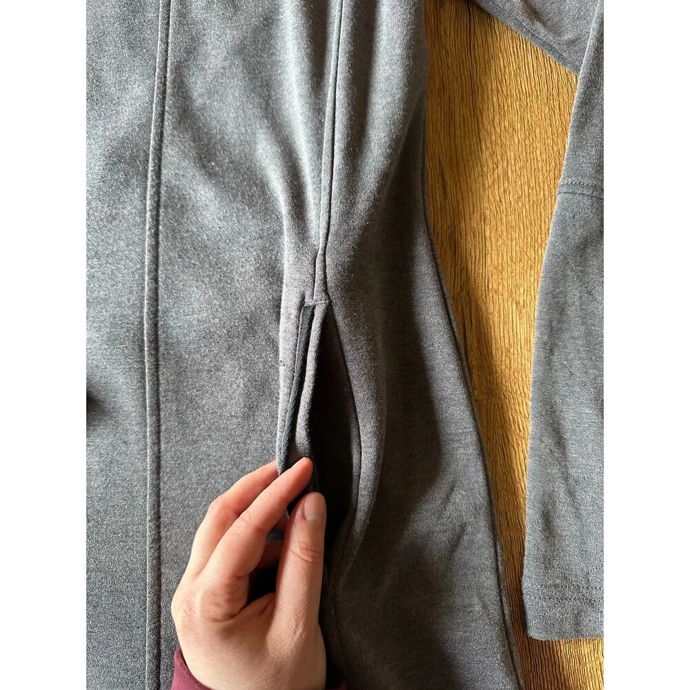 Lole Heather Gray Cowl Turtleneck Sweater Dress Size XSmall - Image 3