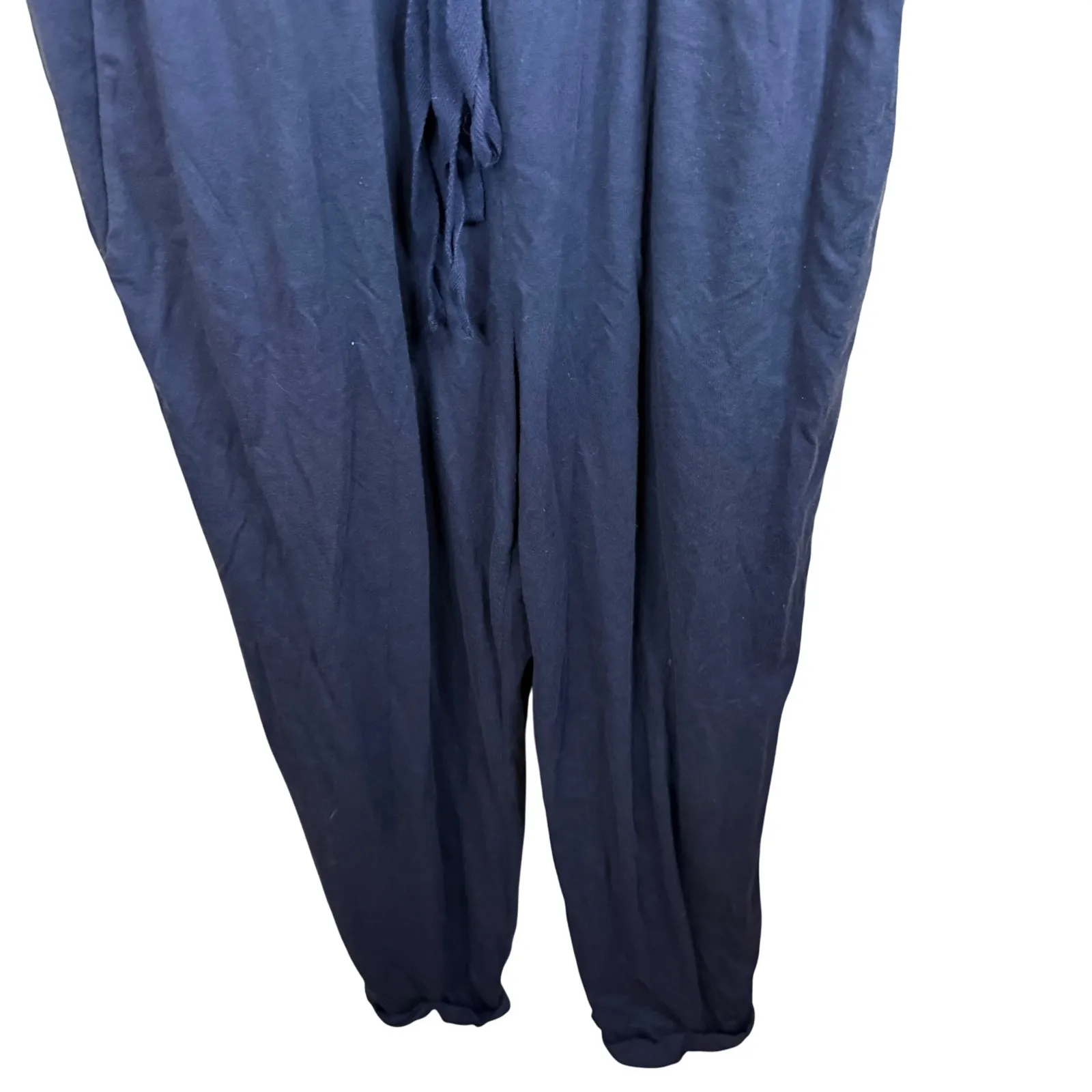 Michael‎ Stars Navy Blue Tank Style Wide Leg Jumpsuit Women's XL Comfy Stretchy - Image 4
