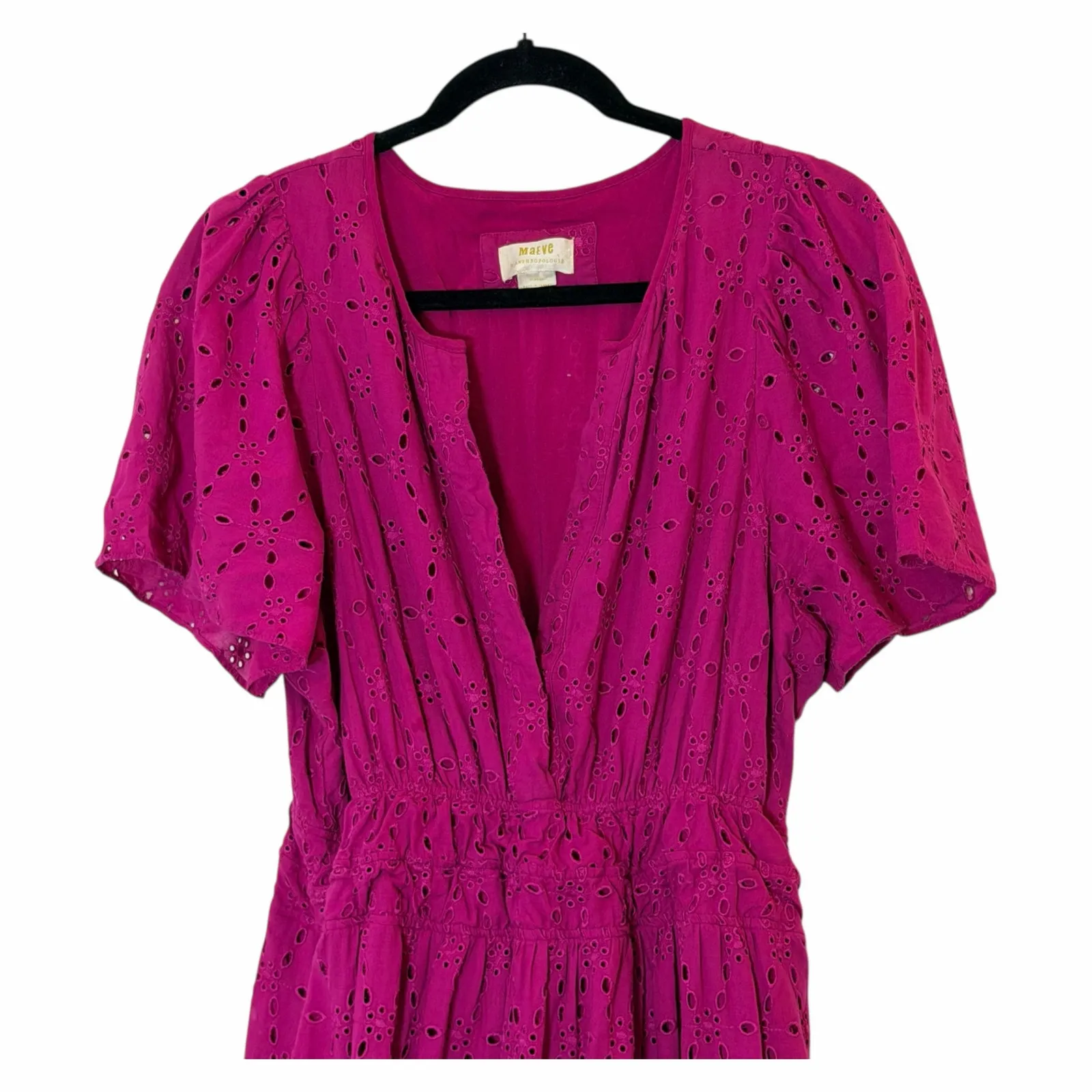 Anthropologie Maeve The Somerset Maxi Dress in pink/raspberry - Image 4