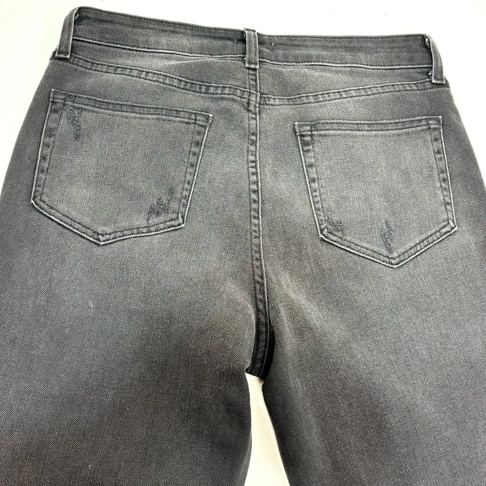 L’agence High Line Jeans in Black Onyx Distressed High Waisted Ankle 30 - Image 13