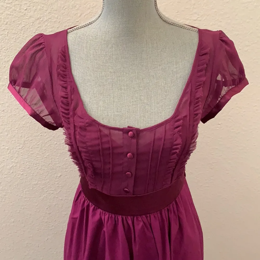 Kimchi Blue purple dress medium M Urban Outfitters UO short Sleeve Y2K GORGEOUS - Image 2