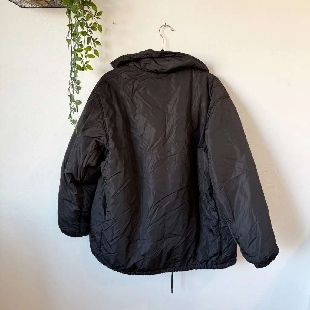 TNA Coaches Jacket Sz M Black Size M - Image 3