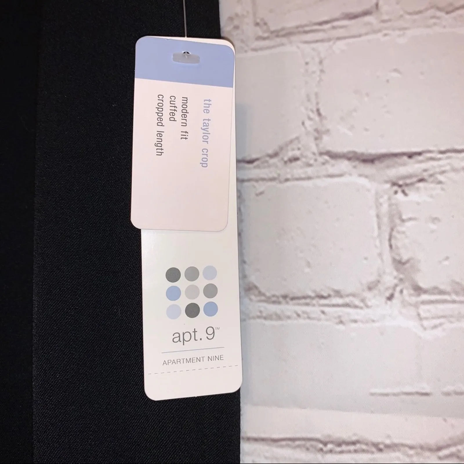 NWT Apt 9 The Taylor Crop Black Pants - Image 5