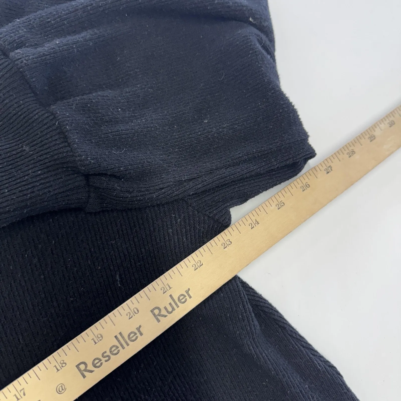 Enza Costa Sweater Womens Medium Black Pullover Knit Made USA Viscose Blend‎ - Image 8