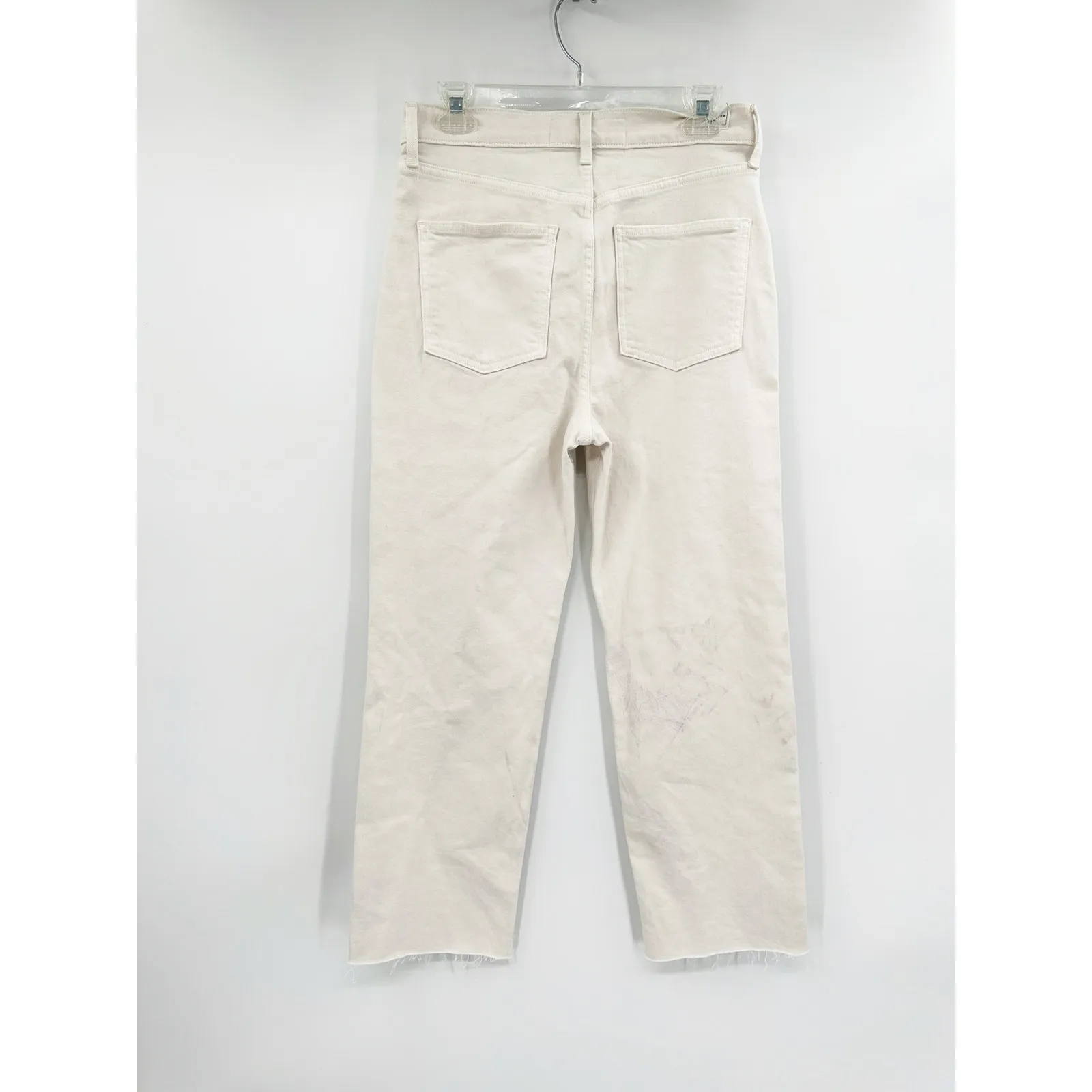 Frank & Eileen Monaghan Cream Mom Jean Italian Denim 29 - Image 5