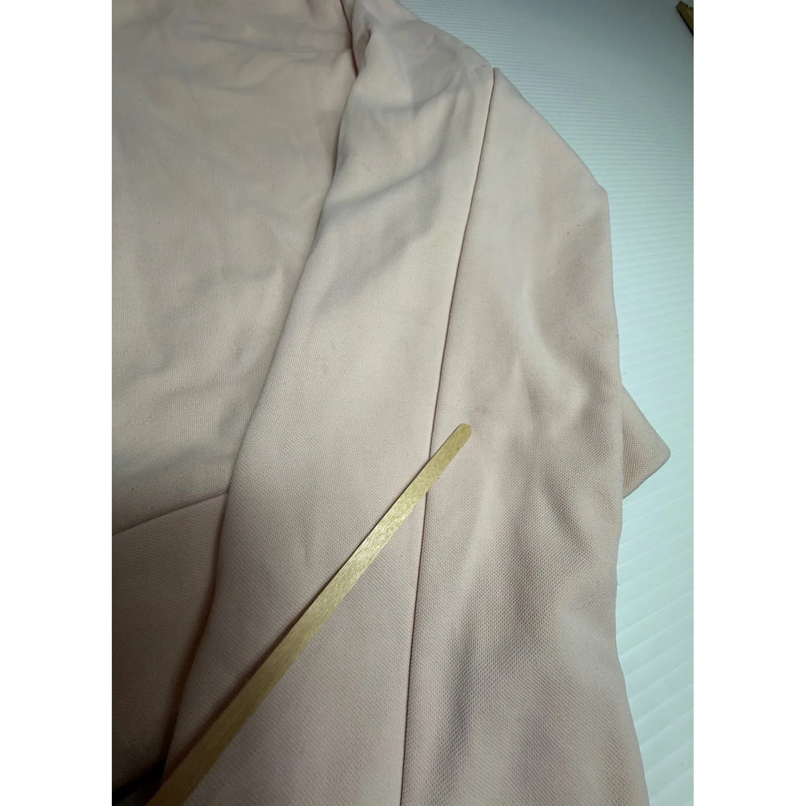 Nike  Women's Full Zip‎ Crop Jacket Blush Pink Mock Neck Pullover Size Medium - Image 9