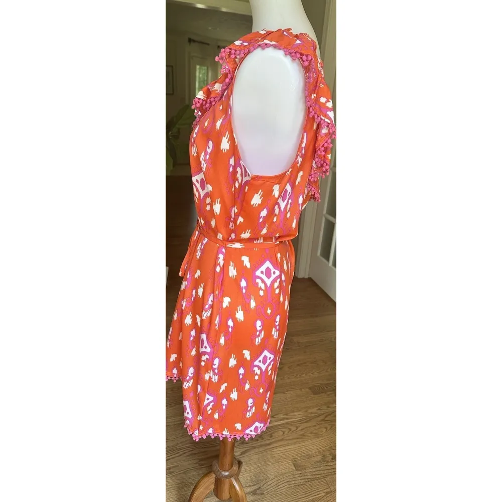 Mud Pie Bag Lady Ruffled One Shoulder Dress Large - Image 2