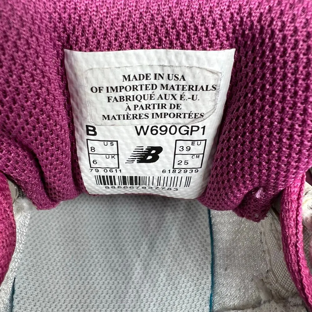 New Balance Womens 690 Gray Pink Sneakers‎ Size 8 - Image 10