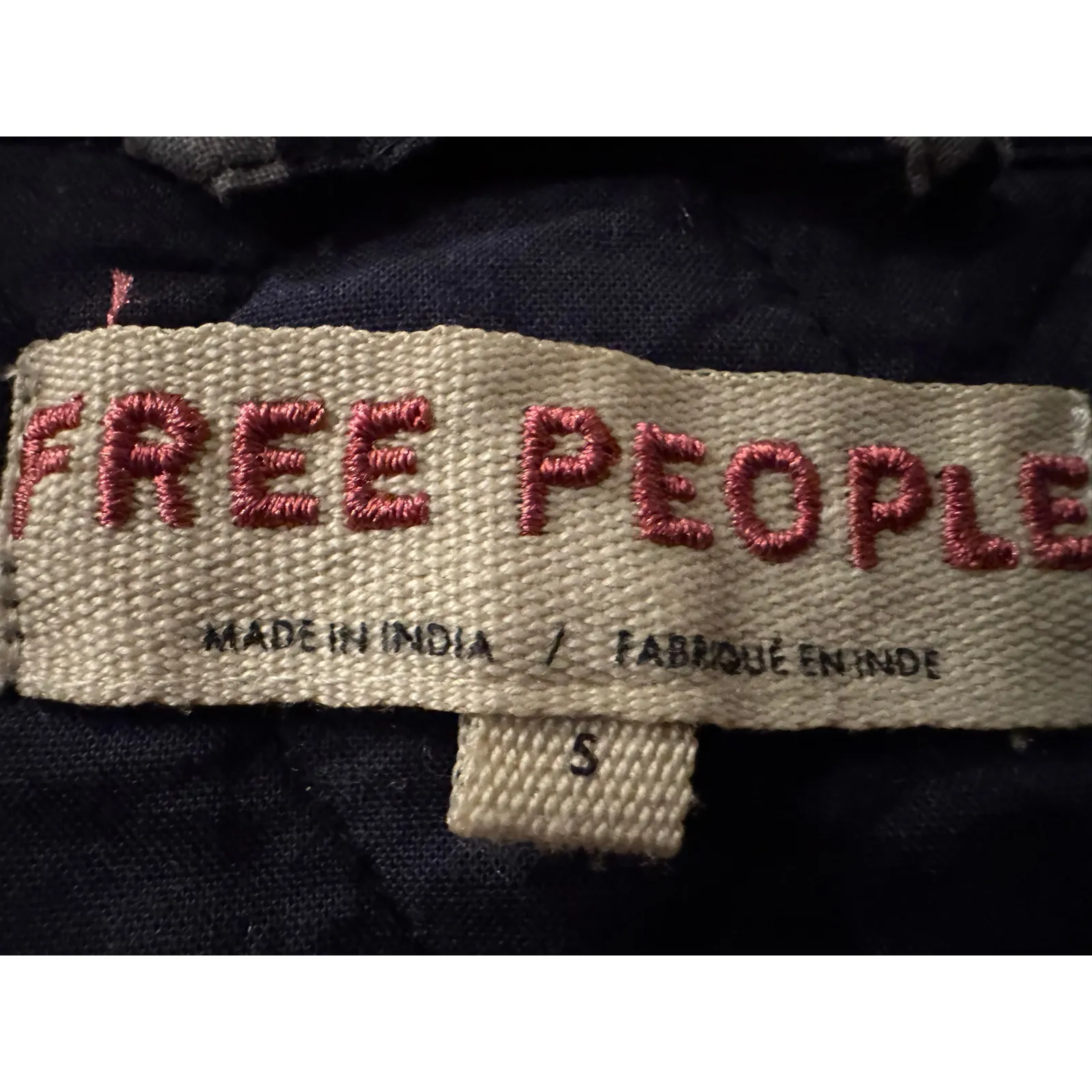 Free People Claudine Vest Navy Gingham - Size Small (new) - Image 7