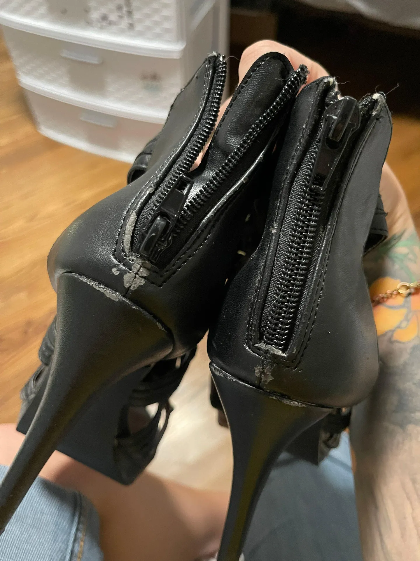 Shoedazzle Gladiator Heels - Image 6