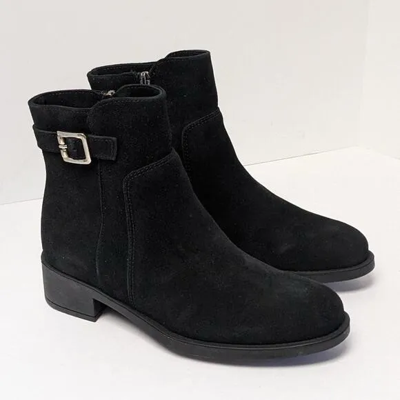 La CANADIENNE Black Suede Boot Size 8 - Image 12