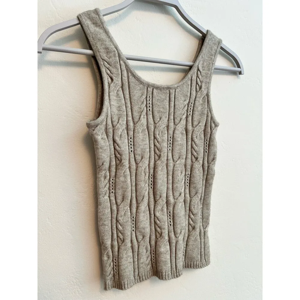 Current Air Los Angeles Size: Small Grey Sweater Tank - Image 5