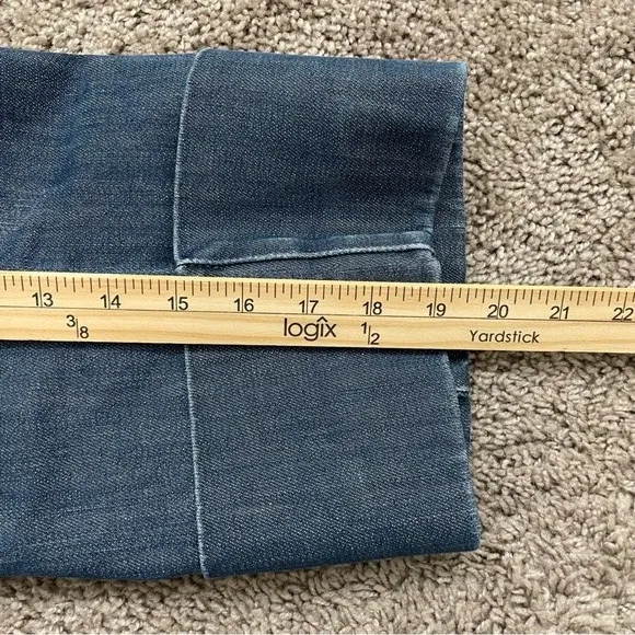 Levi’s Sun Set Gold Button Pocket Denim Capris Size‎ 8 Vintage Cuffed Jeans - Image 9