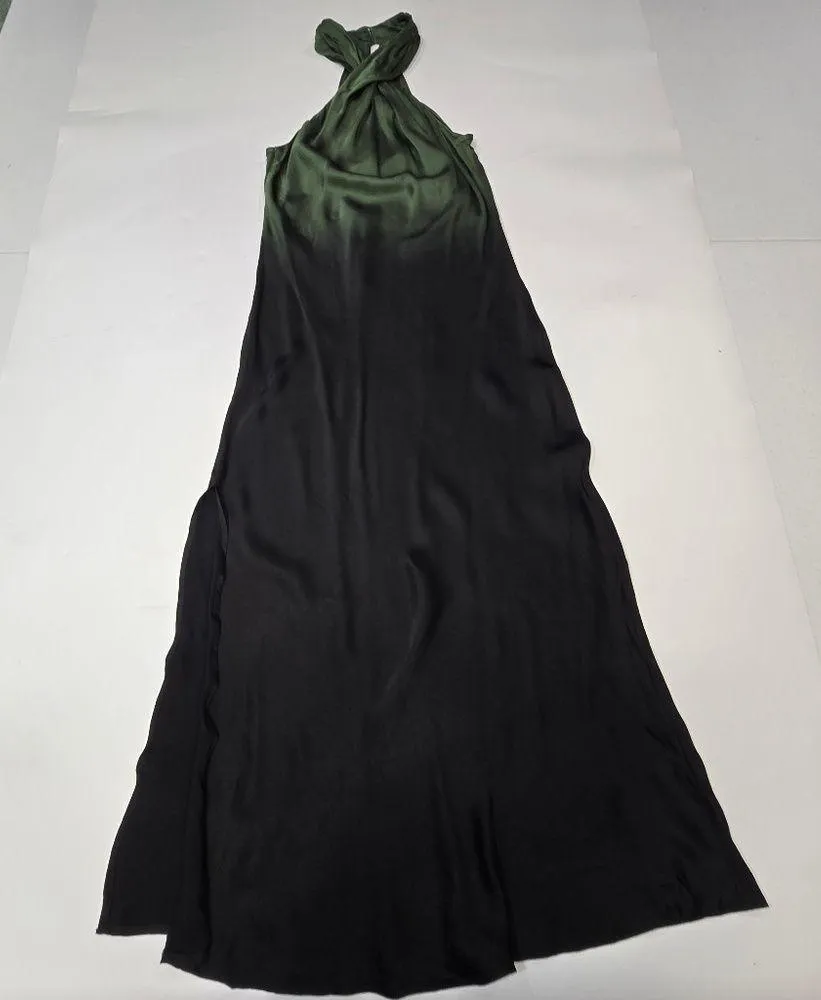 Young, Fabulous & Broke Manhattan Dress in Dark Forest Ombre Green - Image 3