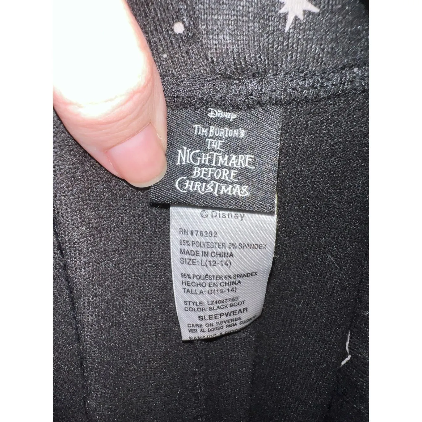 Disney Nightmare Before Christmas pajama pants LARGE - Image 6