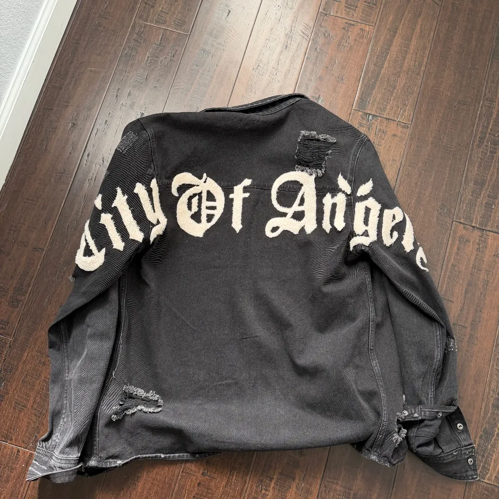 CITY OF ANGEL Cream Font Shirt Jacket M Size M - Image 3