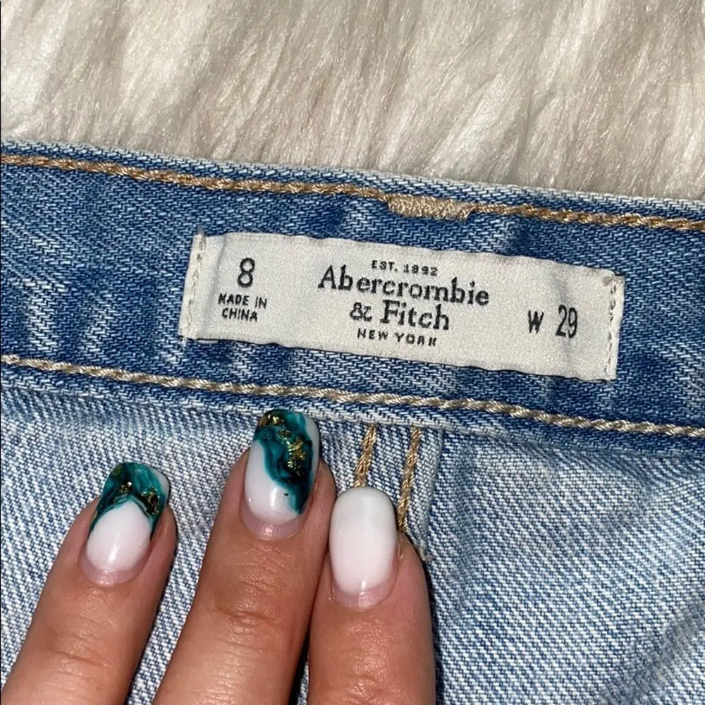 ✨A&F Destroyed Denim Cut Off Shorts✨ - Image 6