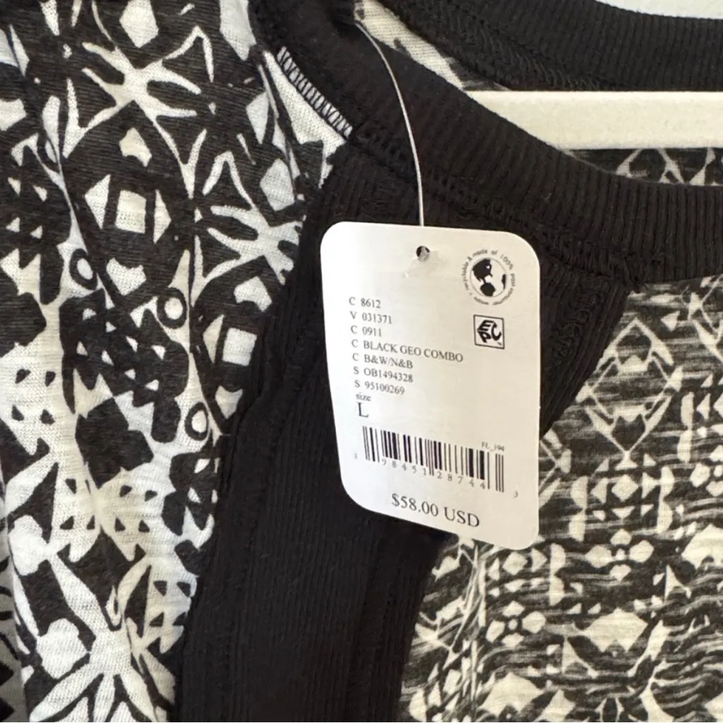 Free People Movement My Time Printed Tee Size Large NWT - Image 6