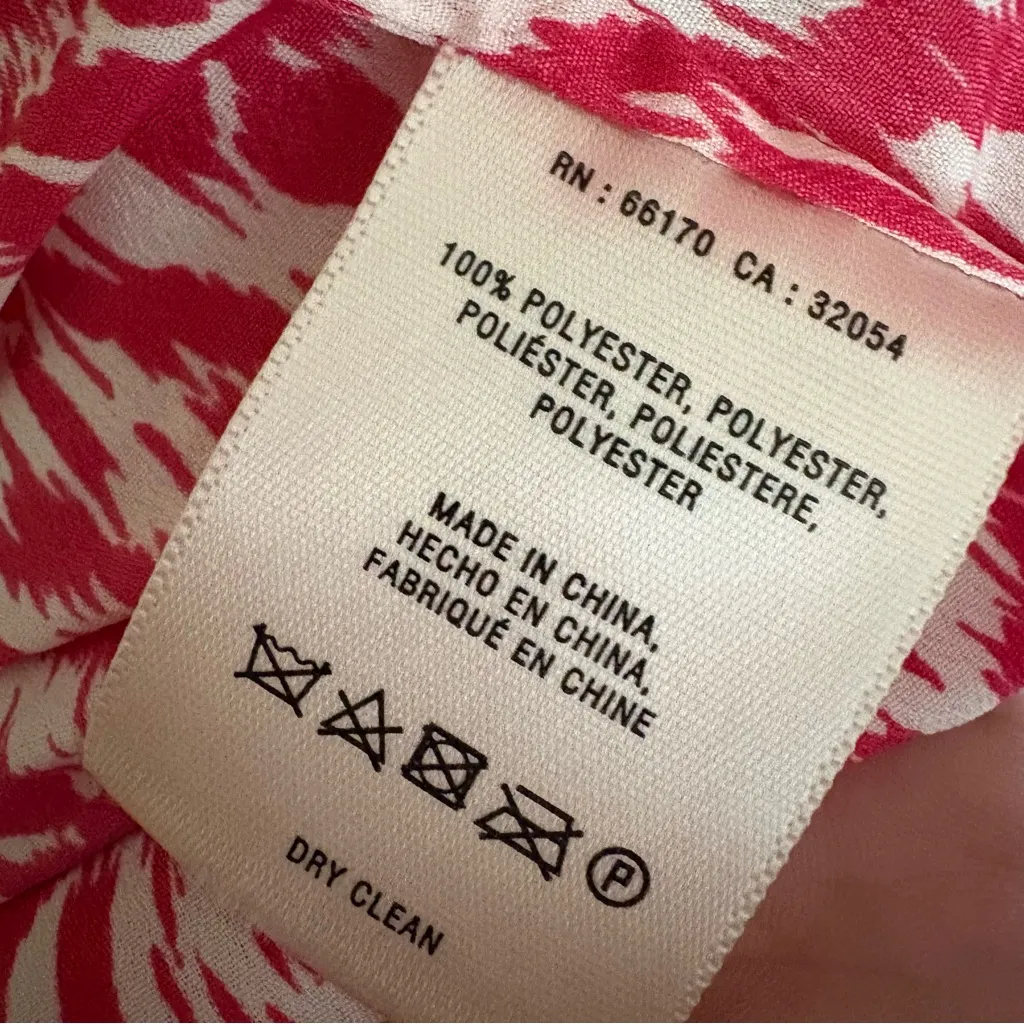 MAEVE ANTHROPOLOGIE Maeve Ikat Frequencies Mini Dress Button Down Waist Tie Sz L - Image 7