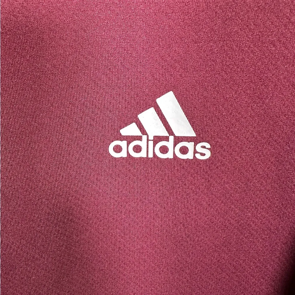 Adidas Women’s Track Jacket three back pockets‎ size medium maroon - Image 3