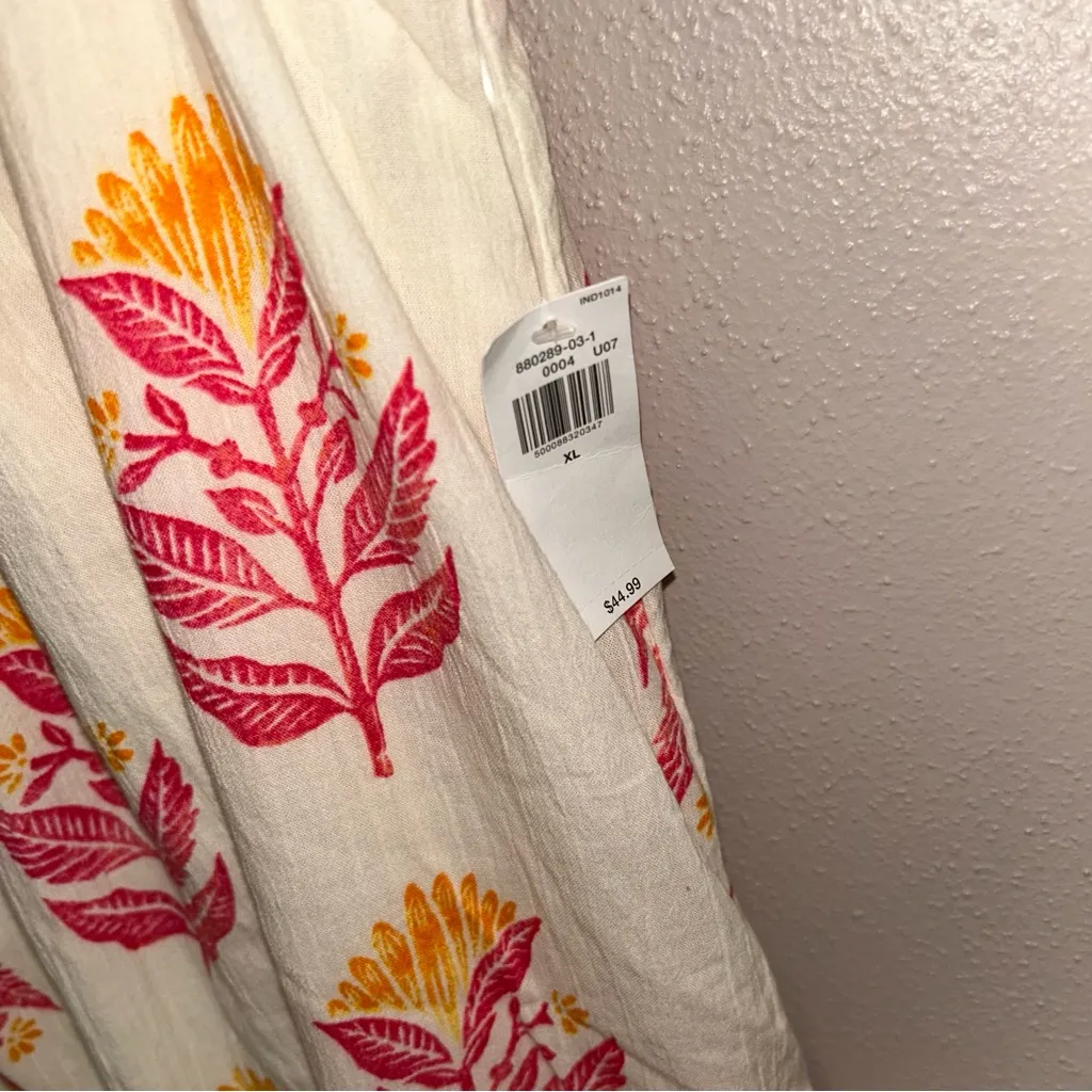 Floral Maxi Dress boho pink yellow beachy coastal festival vibes maxi dress - Image 3