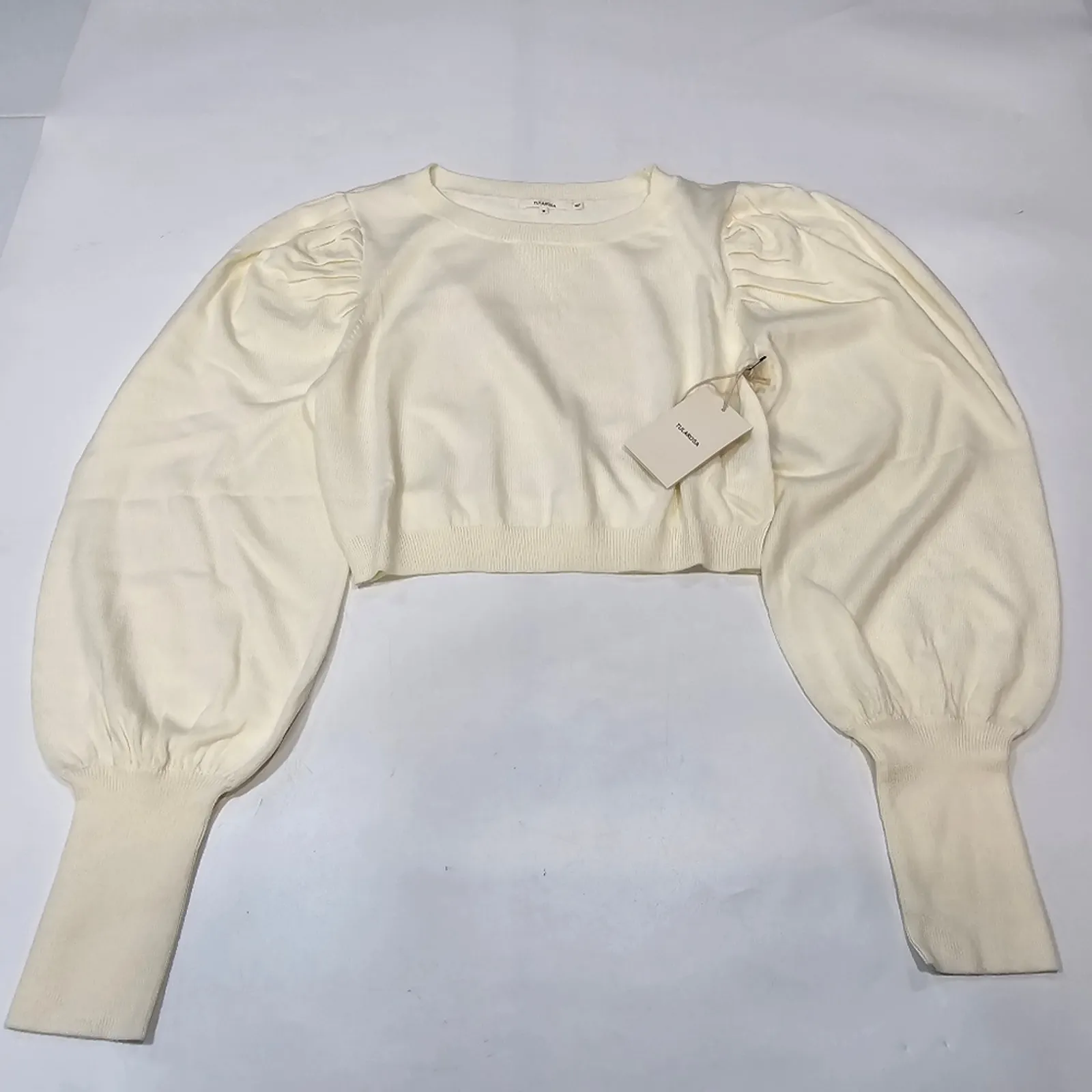 Tularosa Estrella Crop in White Medium - Image 3