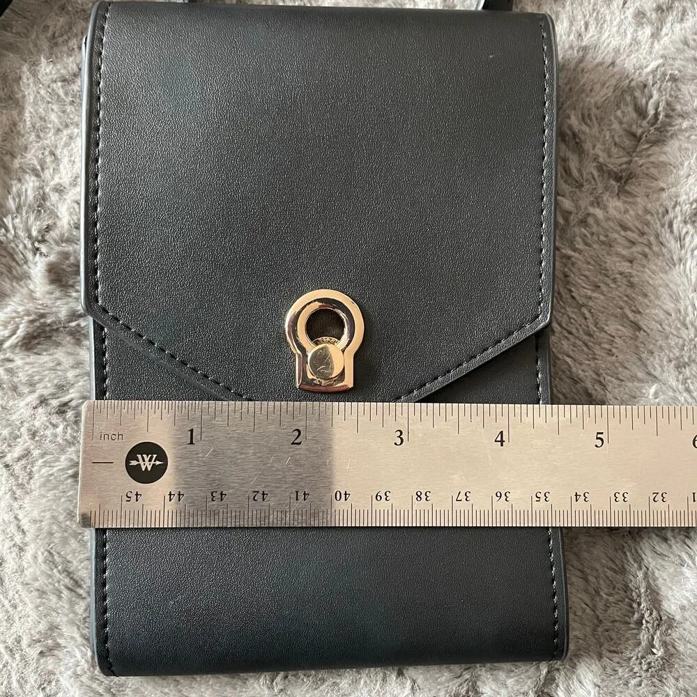 A New Day Travel Adjustable Crossbody Purse Phone Holder Black New - Image 6