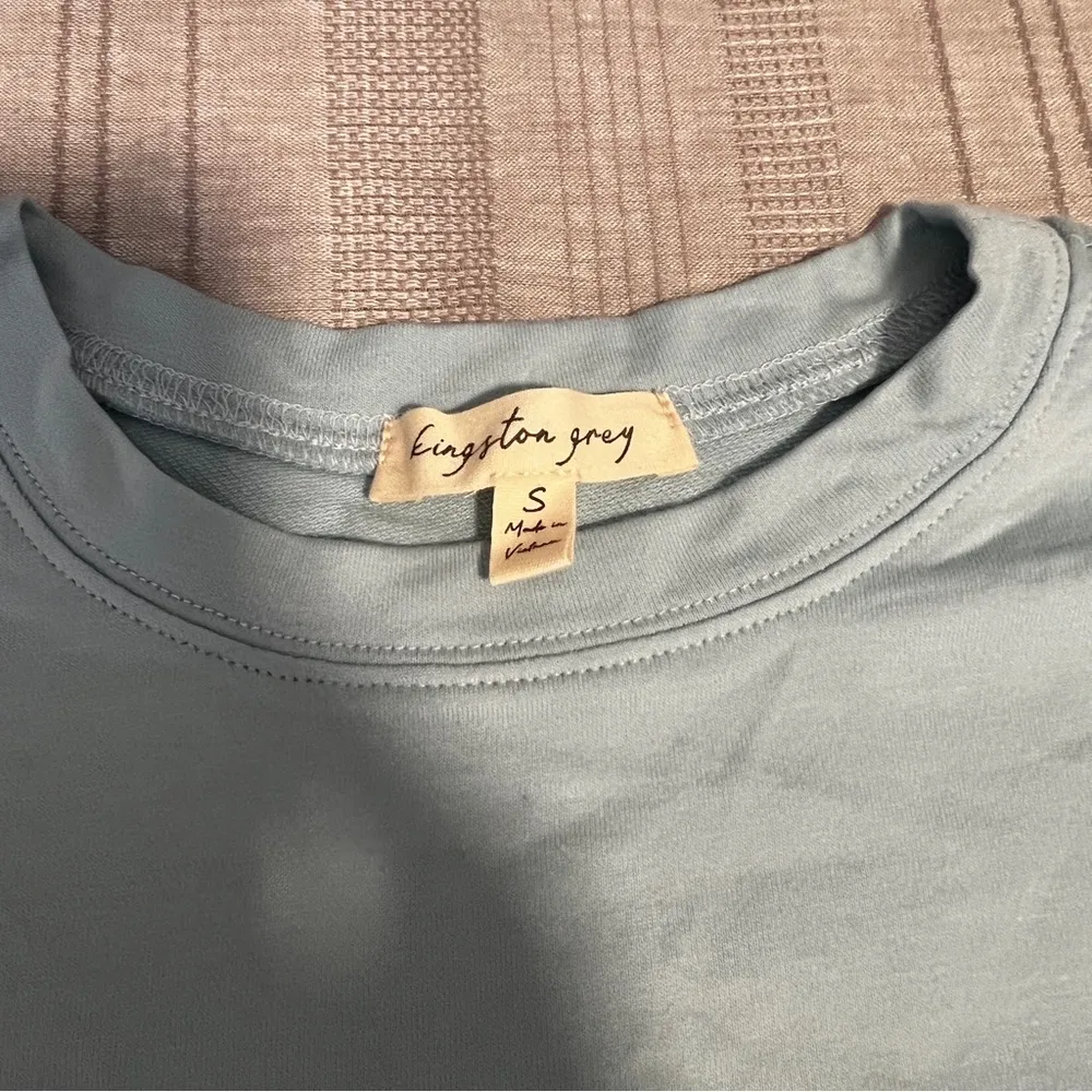 Kingston Grey NWT long sleeve t shirt dress size SMALL Blue - Image 6