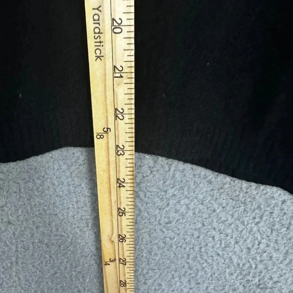 Neiman Marcus cashmere sweater womens large‎ black turtleneck minimalist basic - Image 2