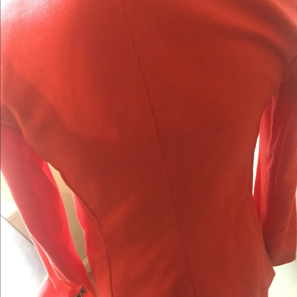 Burnt orange one button stretch blazer - Image 3