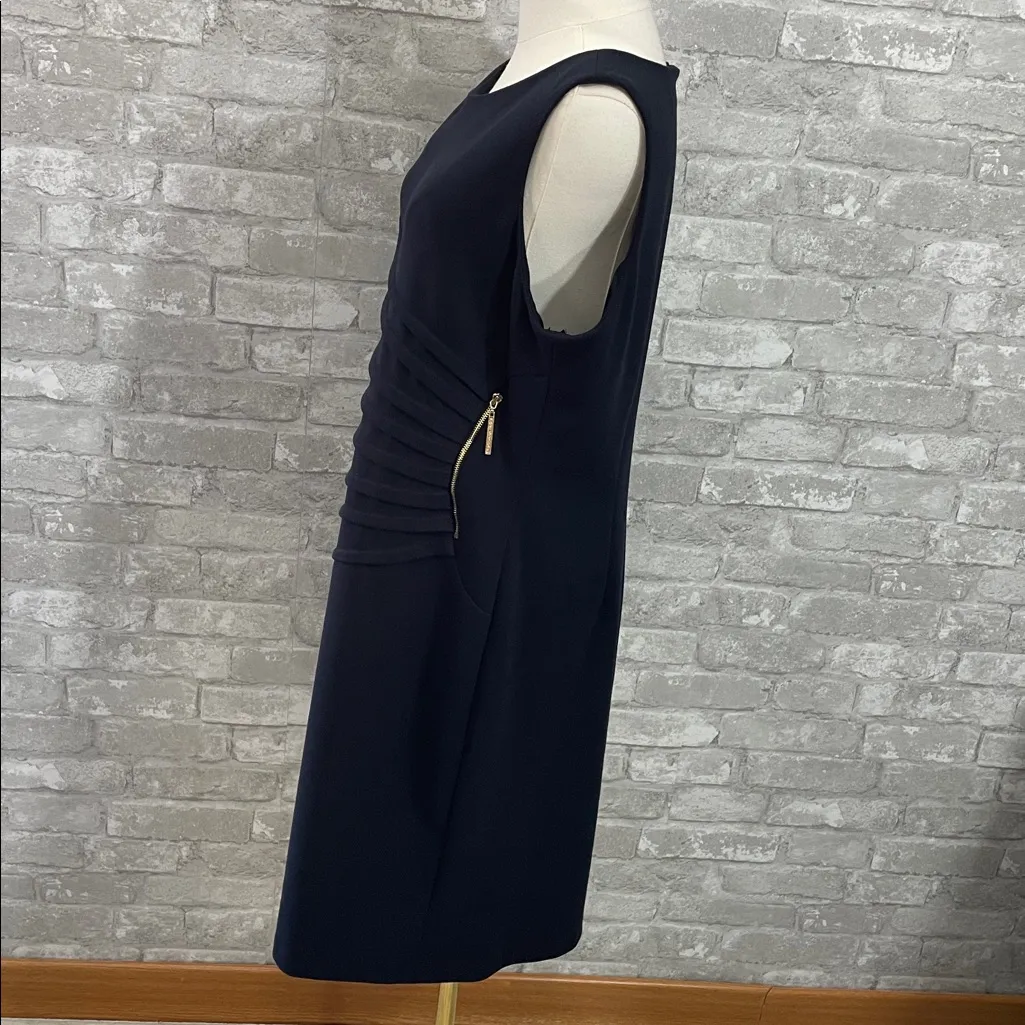 Ivanka Trump Black Sleeveless Midi Dress - Image 3