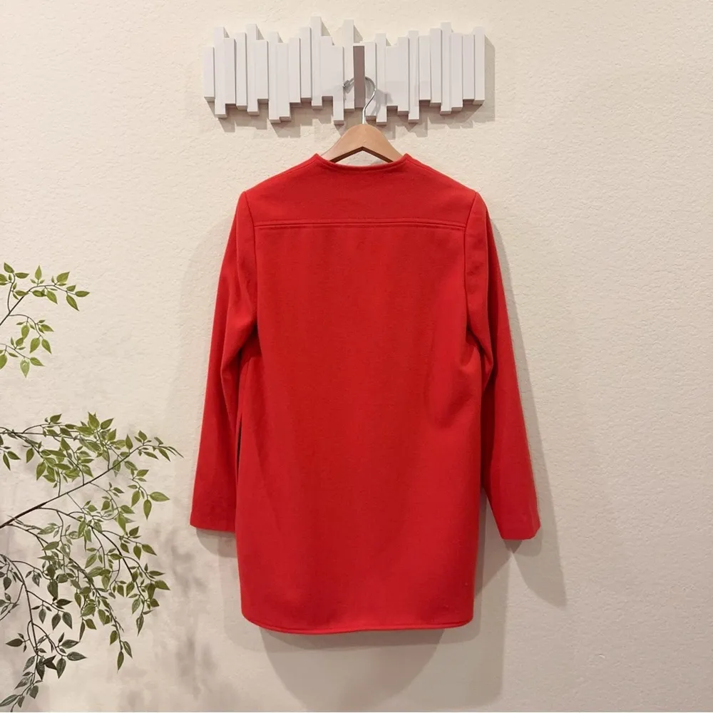 Finders Keepers Long Time Wool Coat Jacket in Terracotta Orange Size Small NWT - Image 9