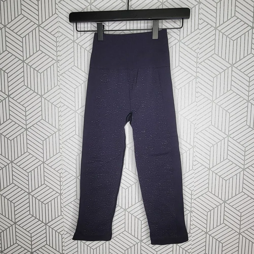 Lululemon free to flow tight cropped legging seamless midnight navy blue speckle - Image 5