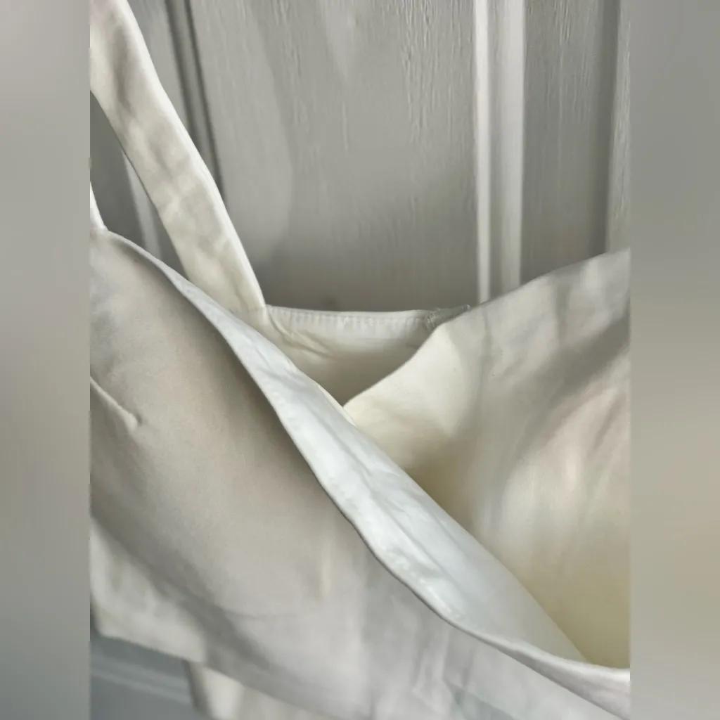 White Structured Crop Top Women’s Size L | Bustier Style Zip Back Size L - Image 7