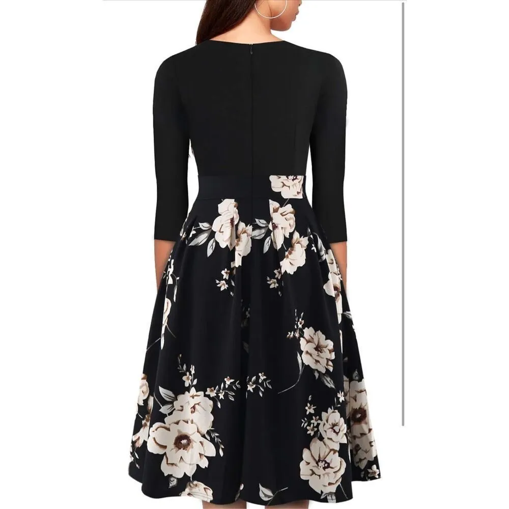 NEW Vintage Floral Flared A - Image 2