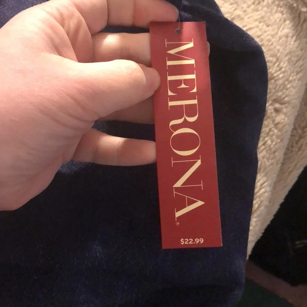 NWT Merona Navy Belted Skirt, size 16 - Image 7