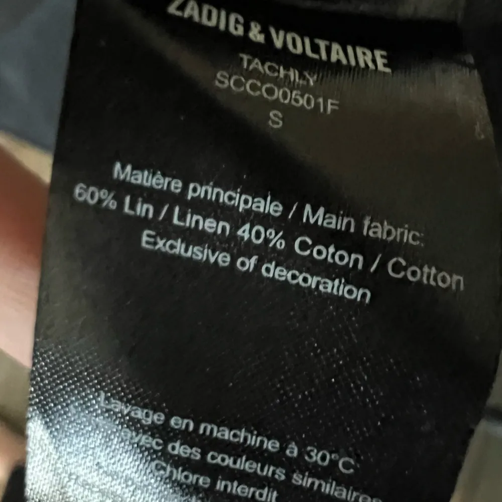 Zadig & Voltaire military style  Black Button Down Shirt - Image 13