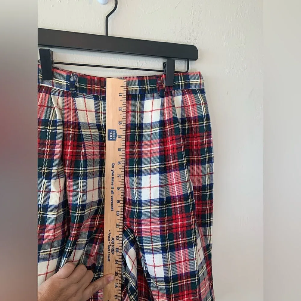 Vintage Pendleton Plaid Bermuda Shorts Sz 6 Tartan 100% Virgin Wool - Image 4